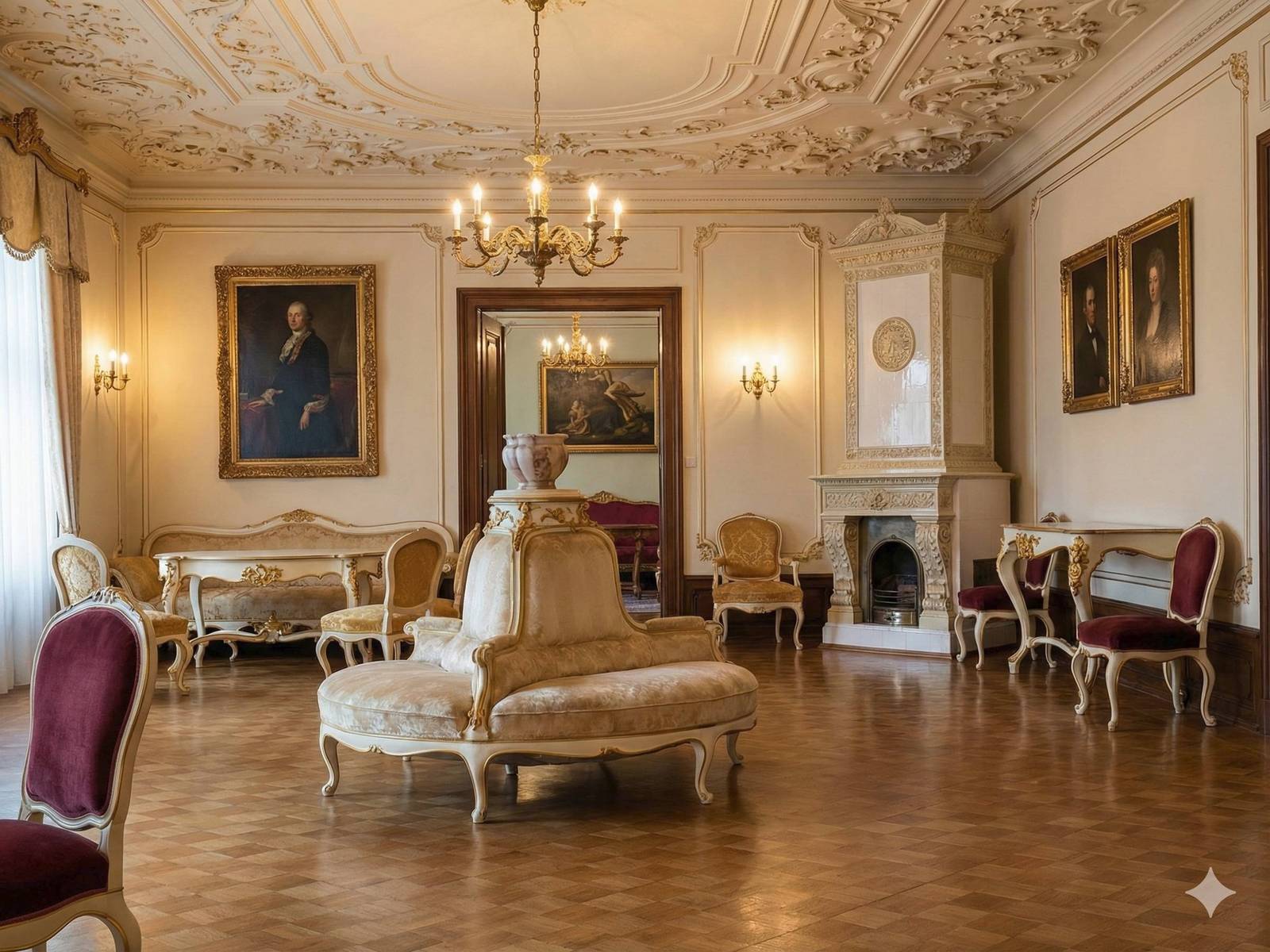 Pałac na fotografii  Bednarczyka